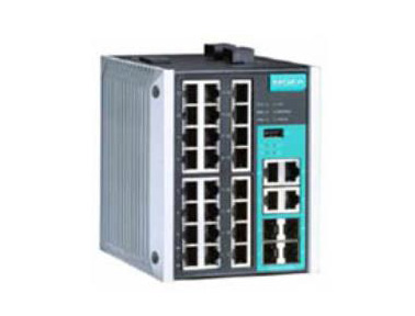 Moxa EDS-500E/G500E 系列 24+4G 口千兆网管型以太网交换机 EDS-528E